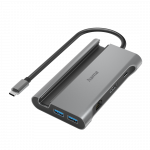 Hama USB 3.2 GEN1 TYPE-C 7IN1, dokkoló (3X USB3.1, 2X USB-C, HDMI, LAN, PD) (200143)