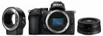Nikon Z50 + 16-50mm f3.5-6.3 VR NIKKOR Z DX + FTZ adapter Prémium bőr táska Kit