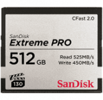 Sandisk CFast Extreme Pro 2.0 512 GB memóriakártya, VPG130 (525 MB/s sebesség) (173409)