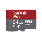 Sandisk microSDXC 64 GB Mobile Ultra memk., + adapter, (120MB/s) class 10, A1 (186501)