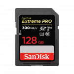 Sandisk SDXC 128 GB Extreme Pro memk. (300 MB/s olvasás) UHS-II, U3, V90 (121506)
