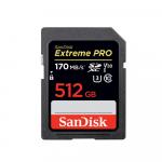 Sandisk SDXC 512 GB Extreme PRO (200MB/s olv. / 140MB/s ír. Seb.) UHS-I, Class 10, U3 (121598)