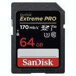 Sandisk SDXC 64 GB Extreme PRO (200MB/s olv. / 90MB/s ír. Seb.) UHS-I, Class 10, U3, V30 (121595)