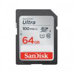 Sandisk SDXC 64 GB Ultra memóriakártya (100 MB/s) UHS-1, class 10 (186469)