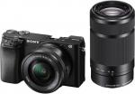 Sony Alpha 6100 fekete váz + 16-50mm + 55-210mm objektív (ILCE6100YB.CEC)