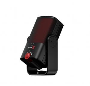 Rode Kompakt kondenzátor USB mikrofon fejlett DSP funkciókkal, fejhallgató erősítővel gamereknek és strea