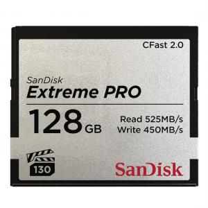 Sandisk CFast 128 GB Extreme Pro 2.0 memóriakártya, VPG130 (525 MB/s sebesség) (173408)