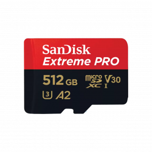 Sandisk microSDXC 512 GB Mobile Extreme PRO + adapter, (olv. seb.: 200MB/s , ír. seb.: 140MB/s) UHS-I, V30, 