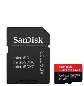 Sandisk microSDXC 64 GB Mobile Extreme PRO memk., + adap., (olv. seb.: 170MB/s / ír seb.: 90MB/s) UHS-I, V30