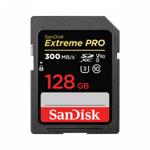 Sandisk SDXC 128 GB Extreme Pro memk. (300 MB/s olvasás) UHS-II, U3, V90 (121506)