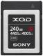 Sony XQD 240 GB (QDG240F) 440 MB/s olvasás, 400 MB/s írási seb. 240 GB